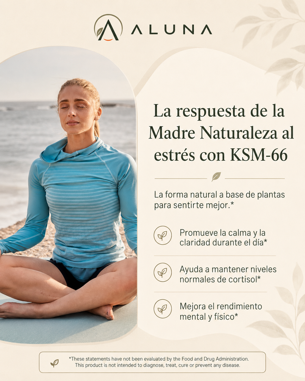 Ashwagandha Youtheory con KSM-66® — 60 cápsulas vegetariana