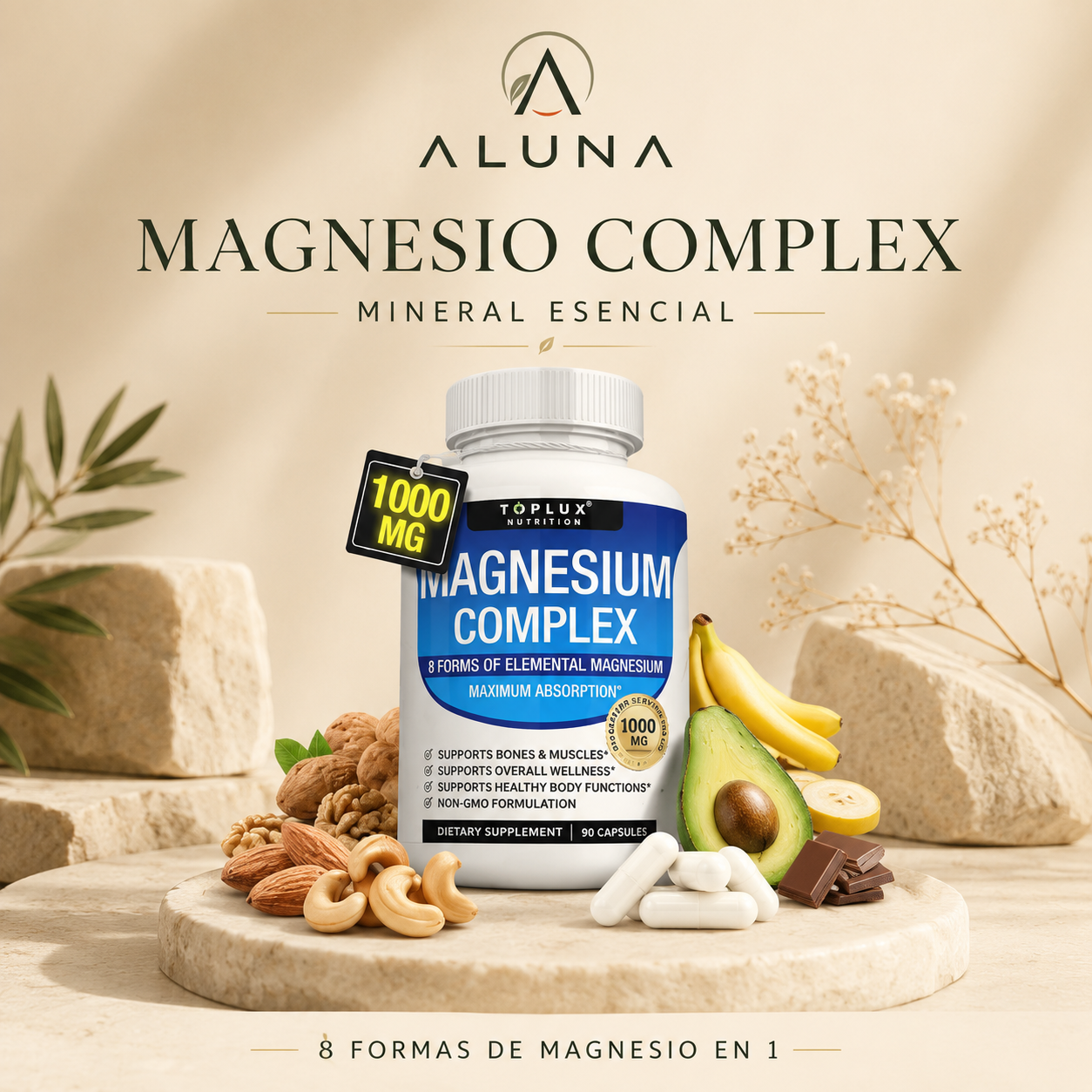 Magnesium Complex Toplux — 90 cápsulas