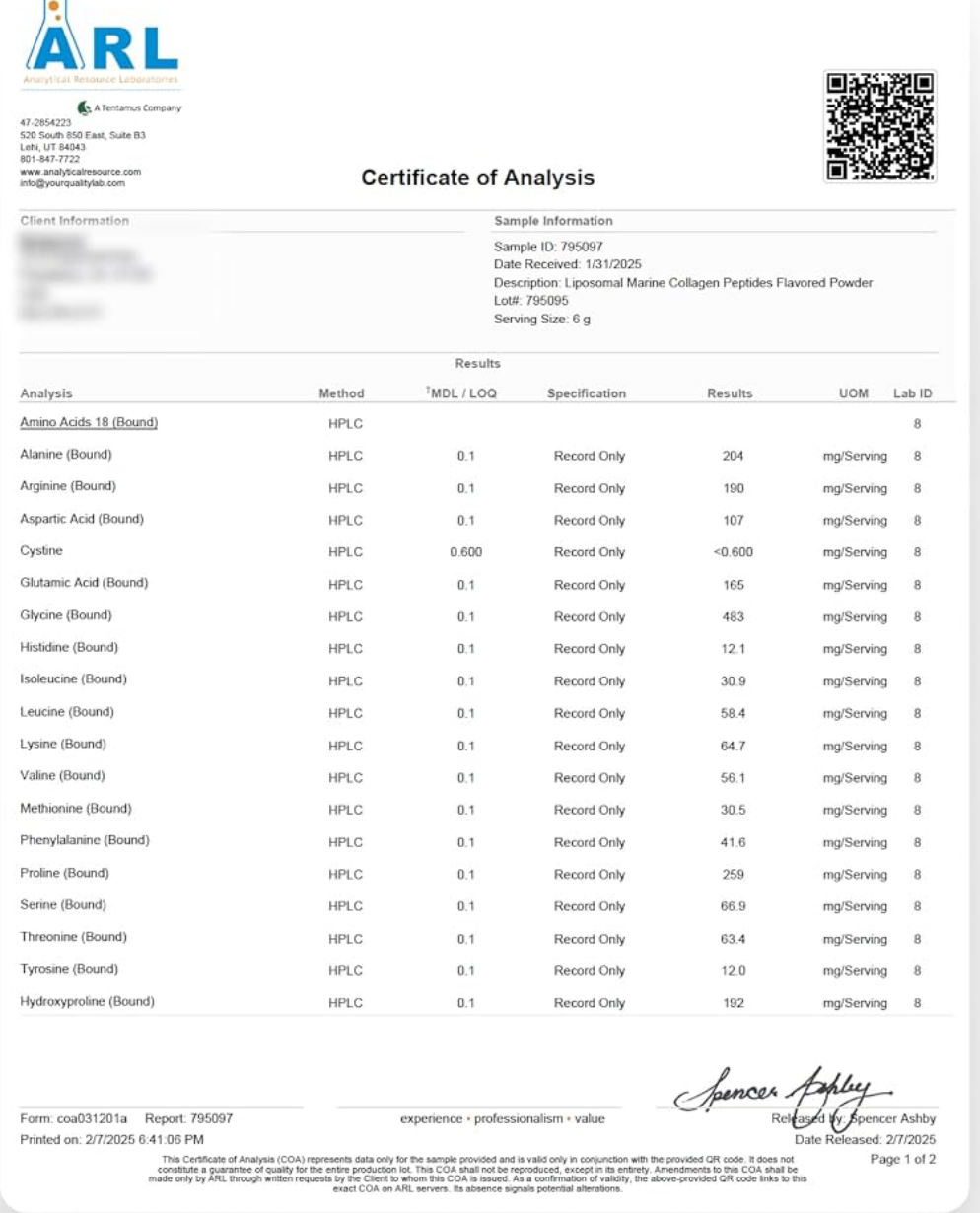 HA.Routine Advanced Marine Collagen Peptides.